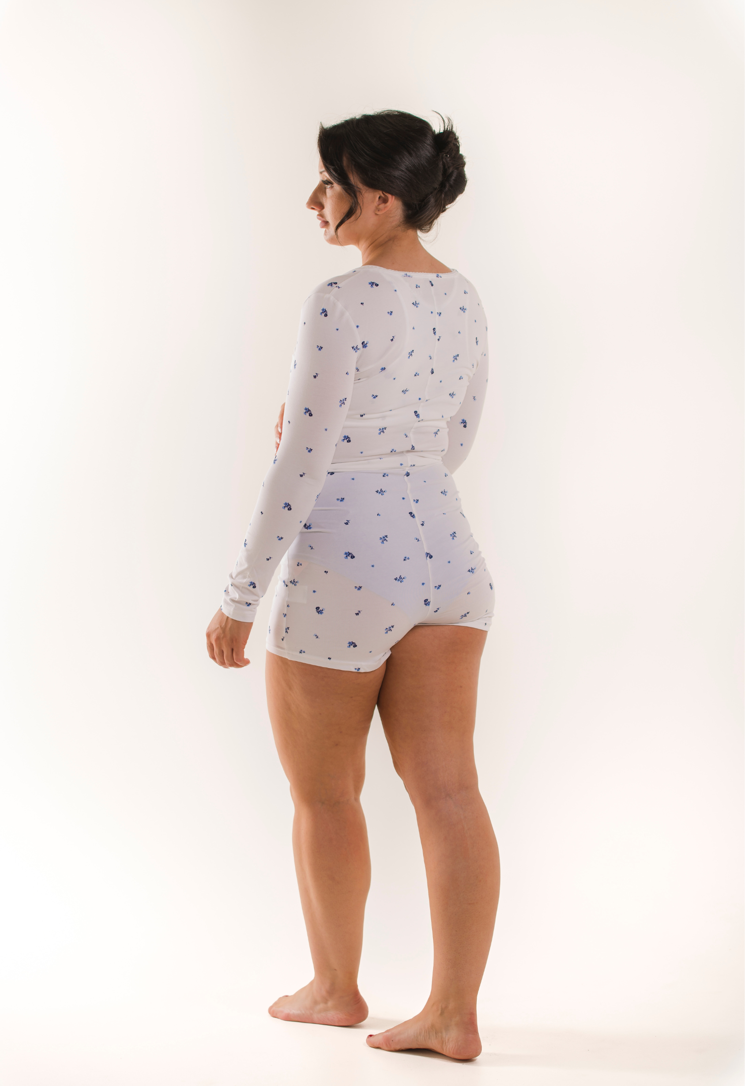 Maternity romper - Flower print gallery