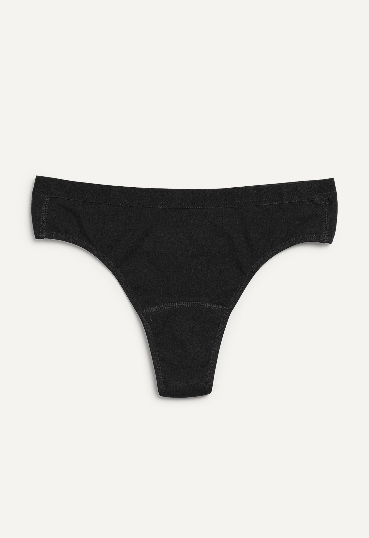 Period Underwear Thong Light flow, Black gallery