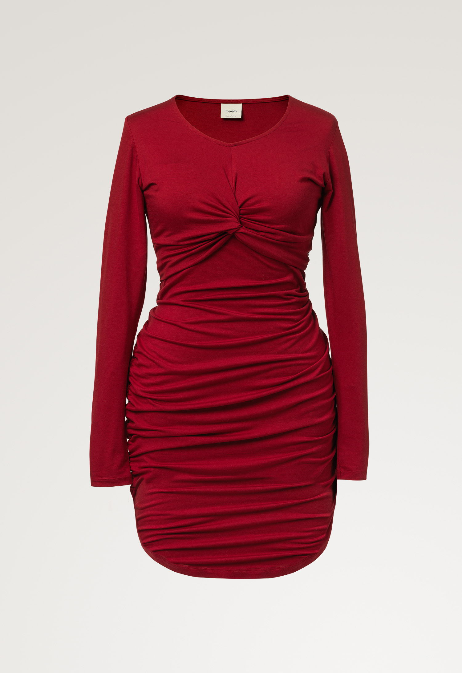 Bodycon maternity dress - Red gallery