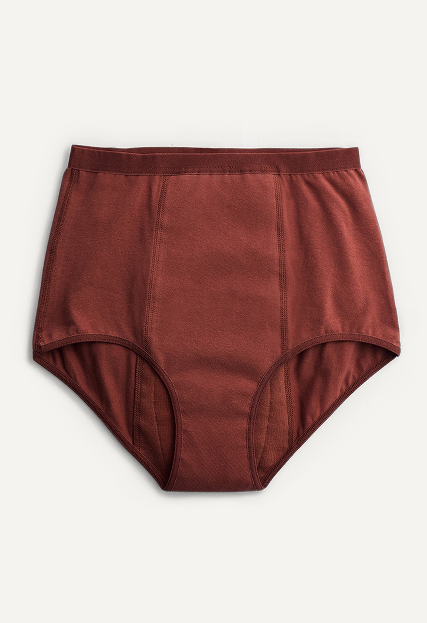 Period Underwear High Waist Medium Flow, Rusty Bordeaux gallery