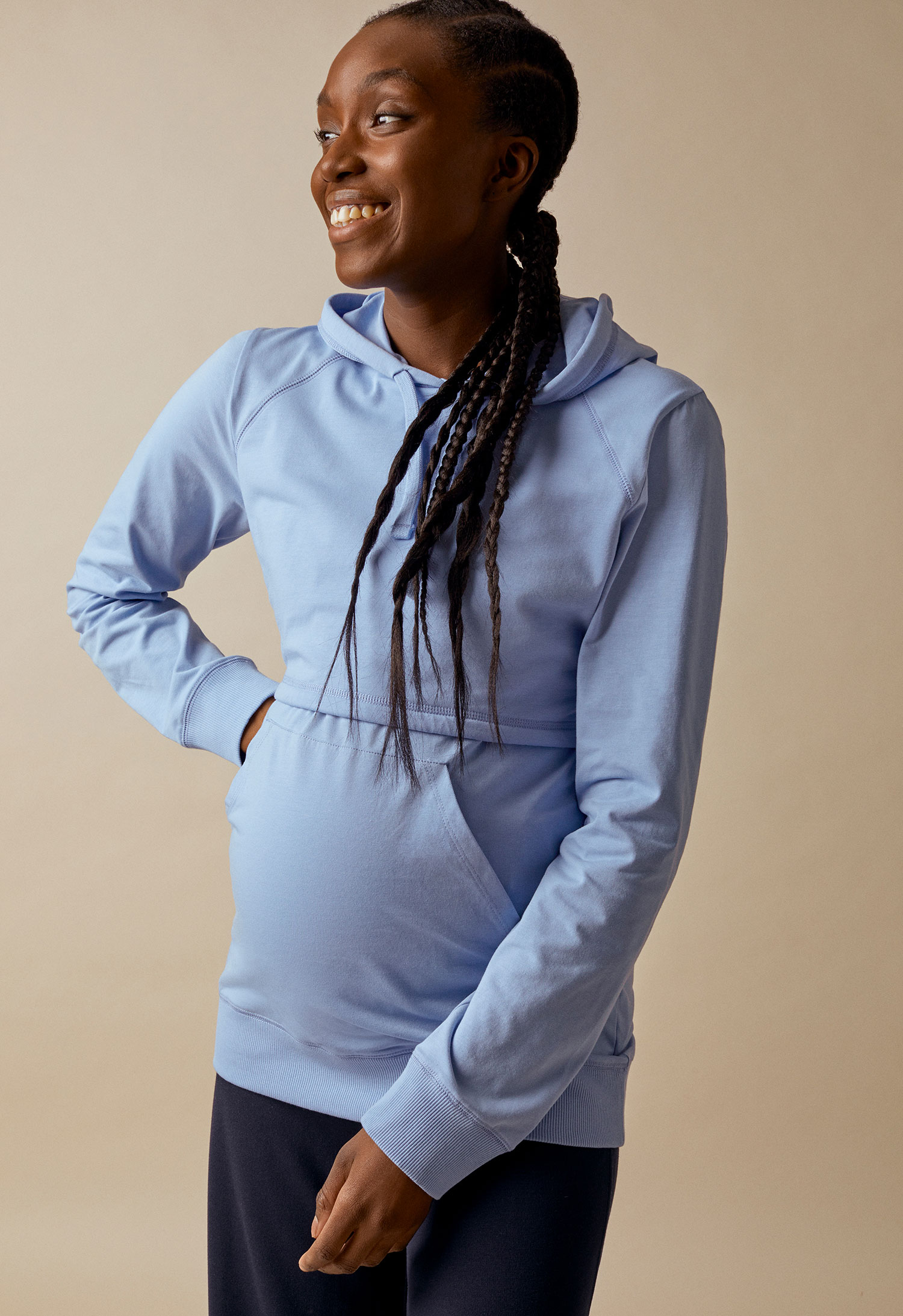 B Warmer Hoodie Nile Blue