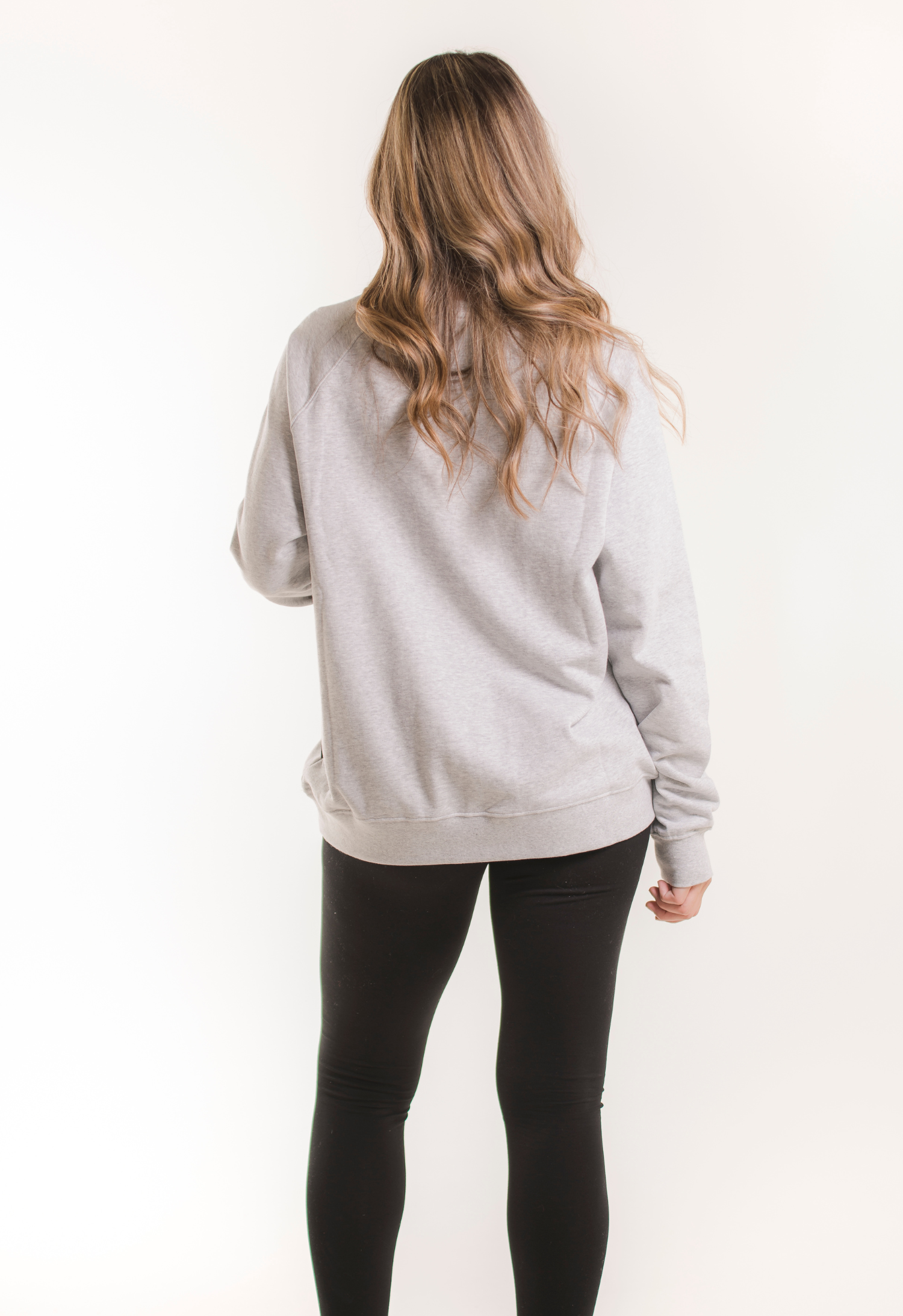 Thermal nursing sweatshirt - Grey melange gallery