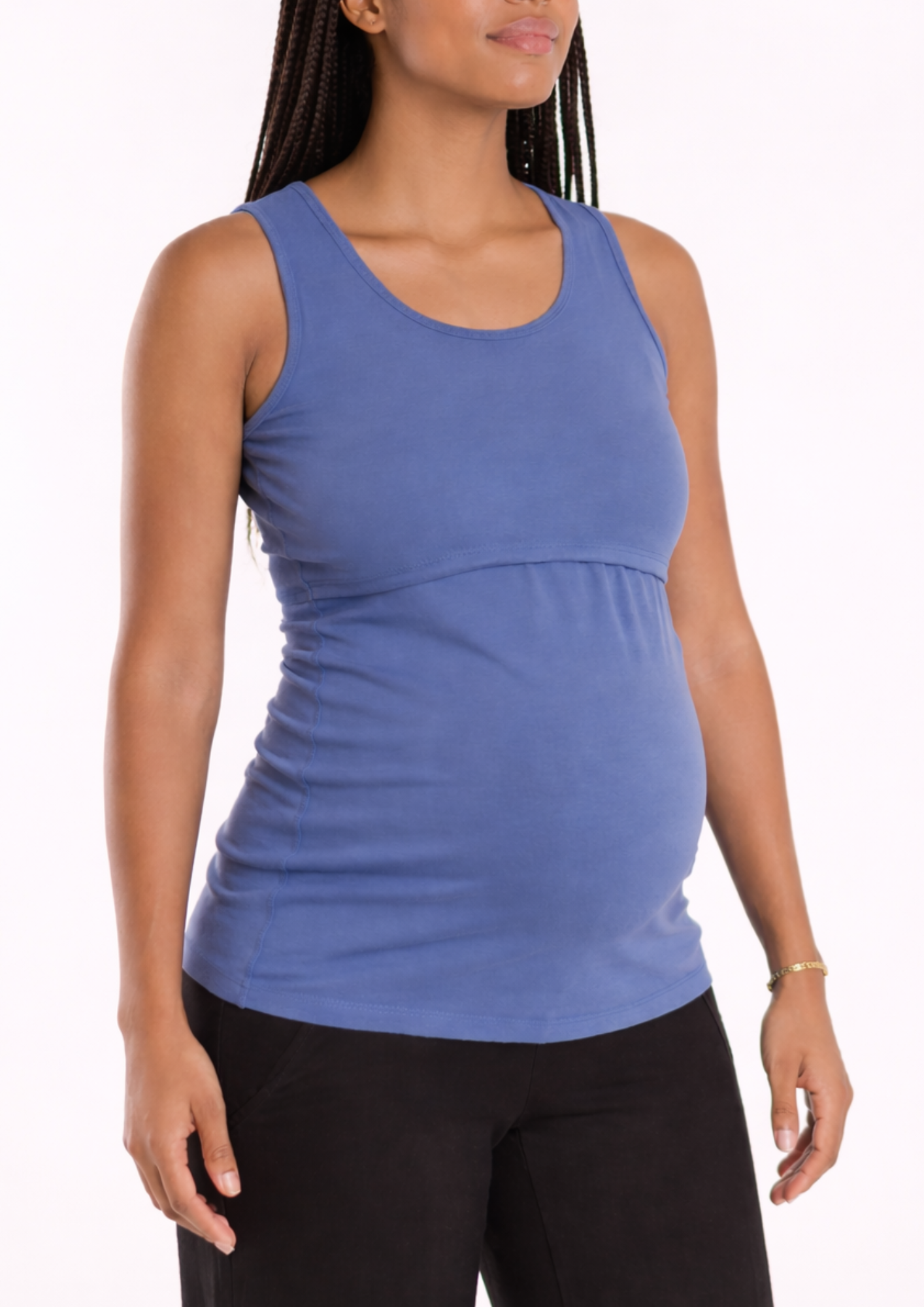 Essential nursing tank top - Pale Blue gallery