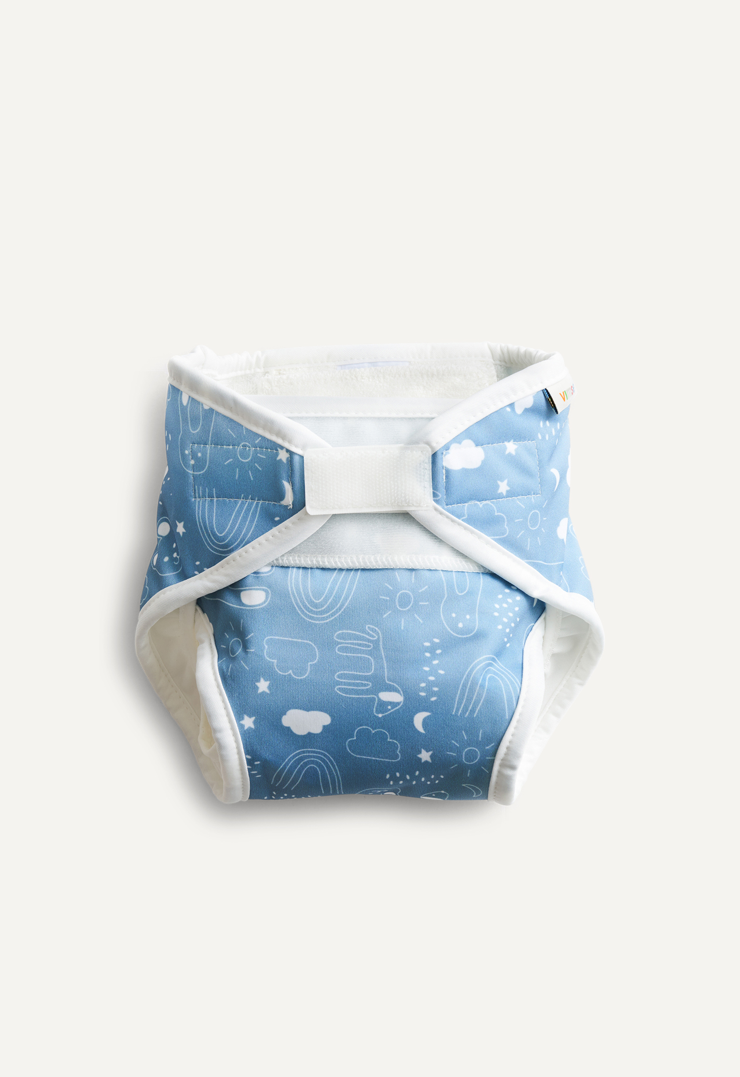 All-in-One Diaper, Blue Teddy