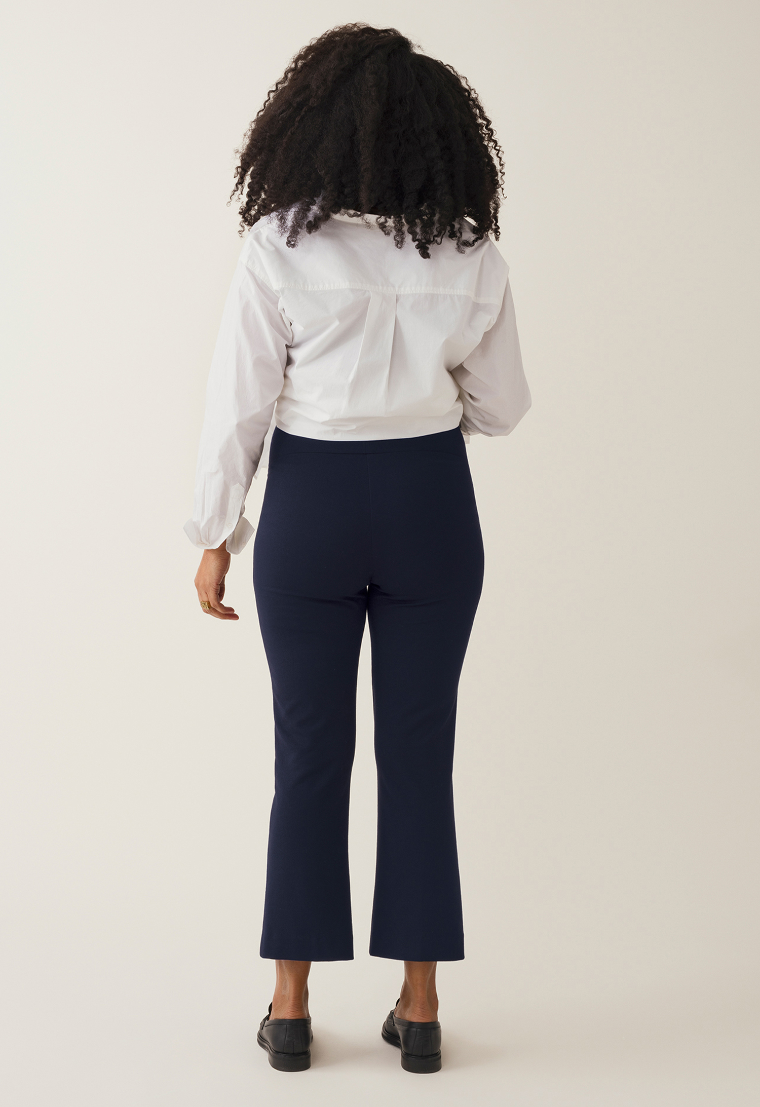 Maternity work pants - Midnight Blue gallery