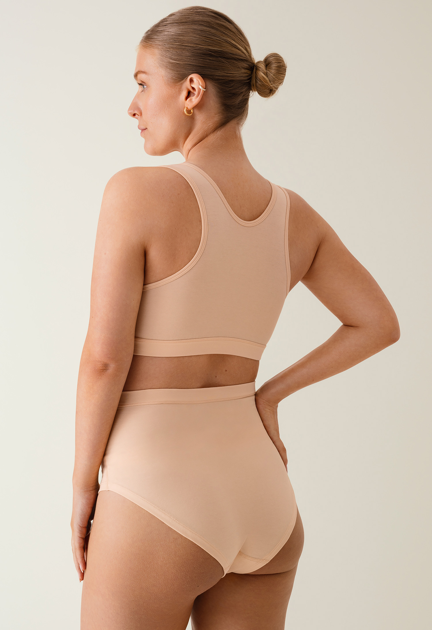 Essential maternity and nursing bra - Beige/Apricot gallery