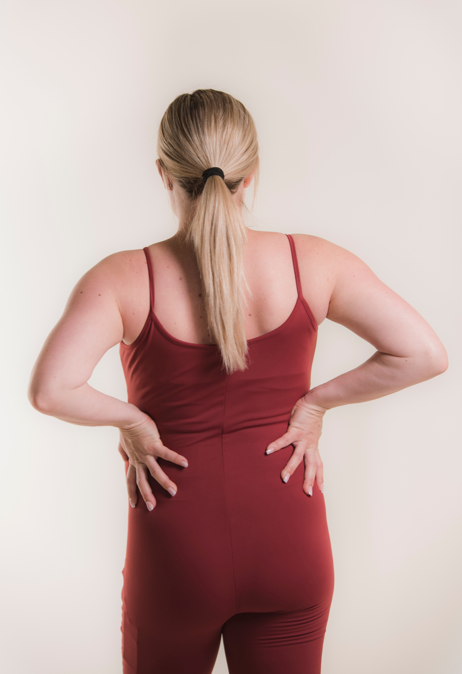 Maternity bodysuit - Dark red gallery