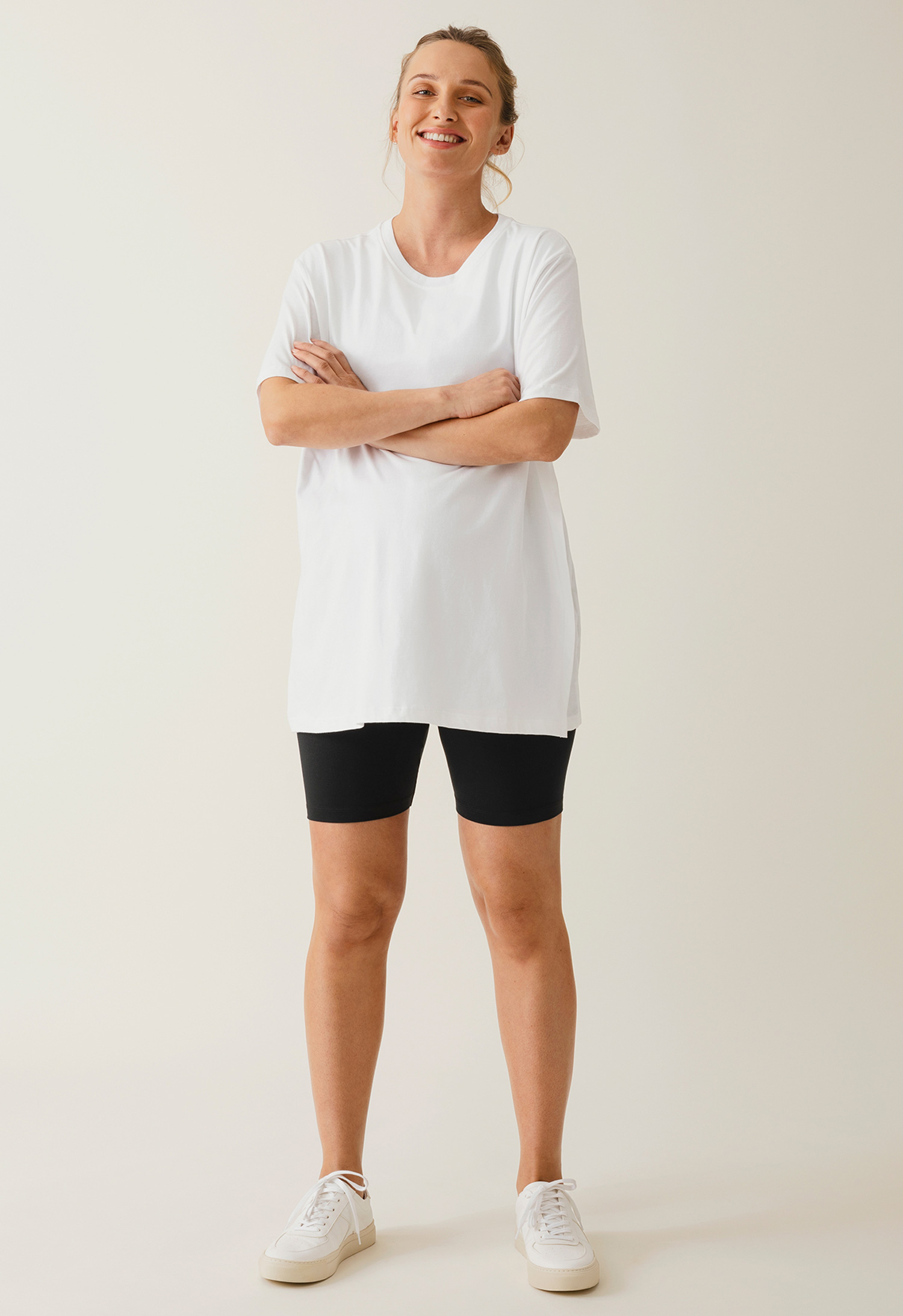 Maternity biker shorts - Black gallery
