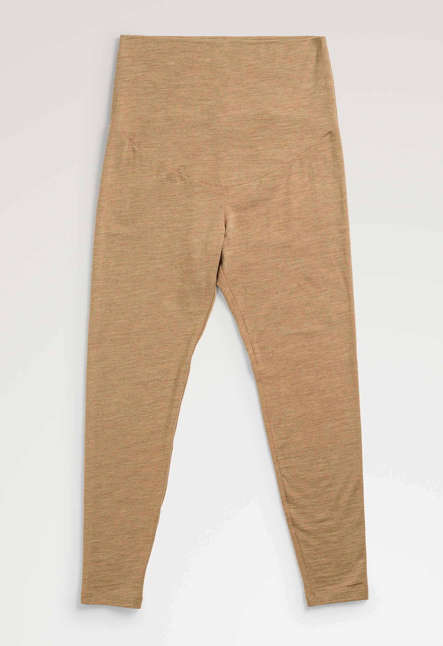 Maternity wool leggings - Brown Melange gallery