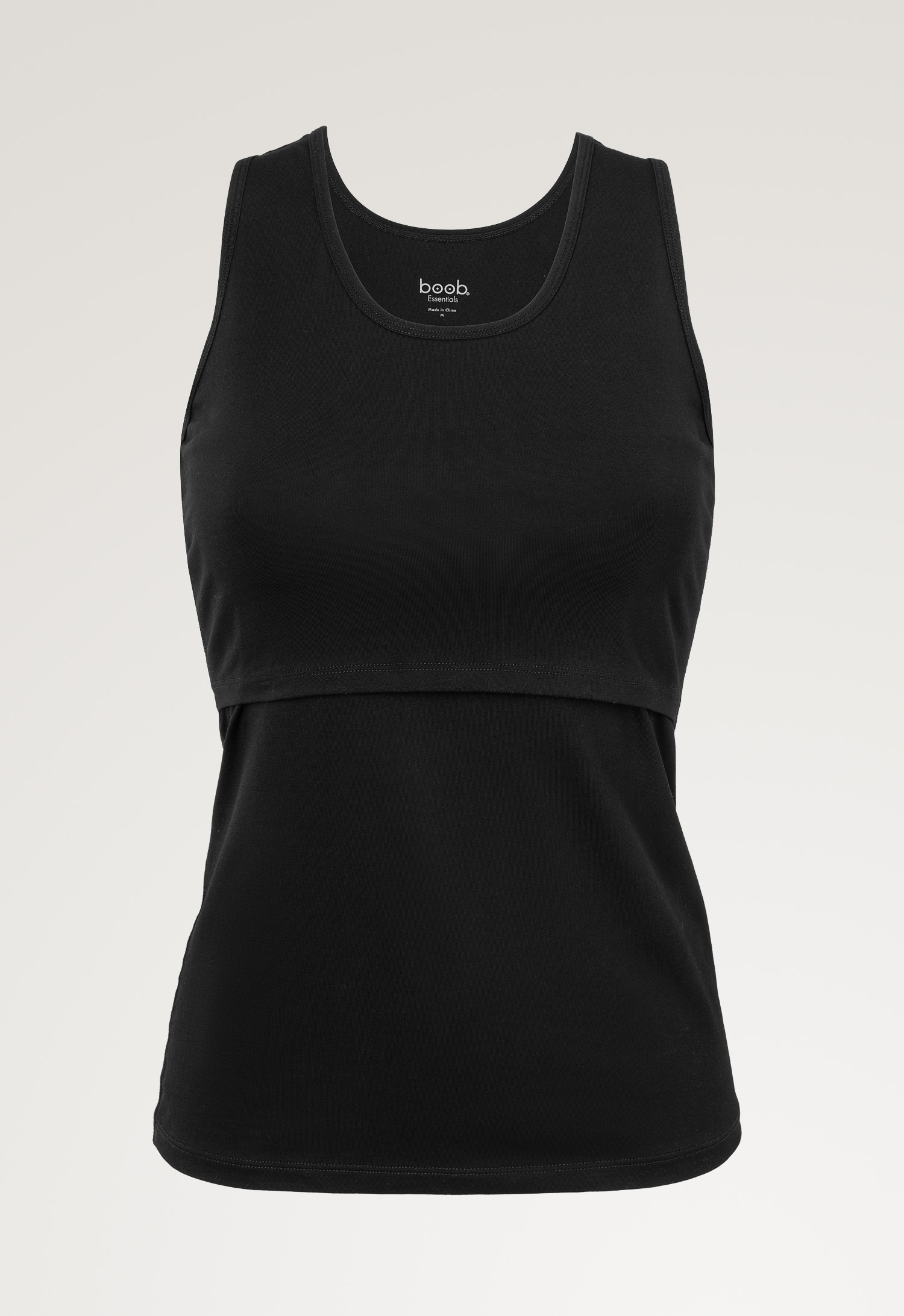 Essential nursing tank top - Black gallery