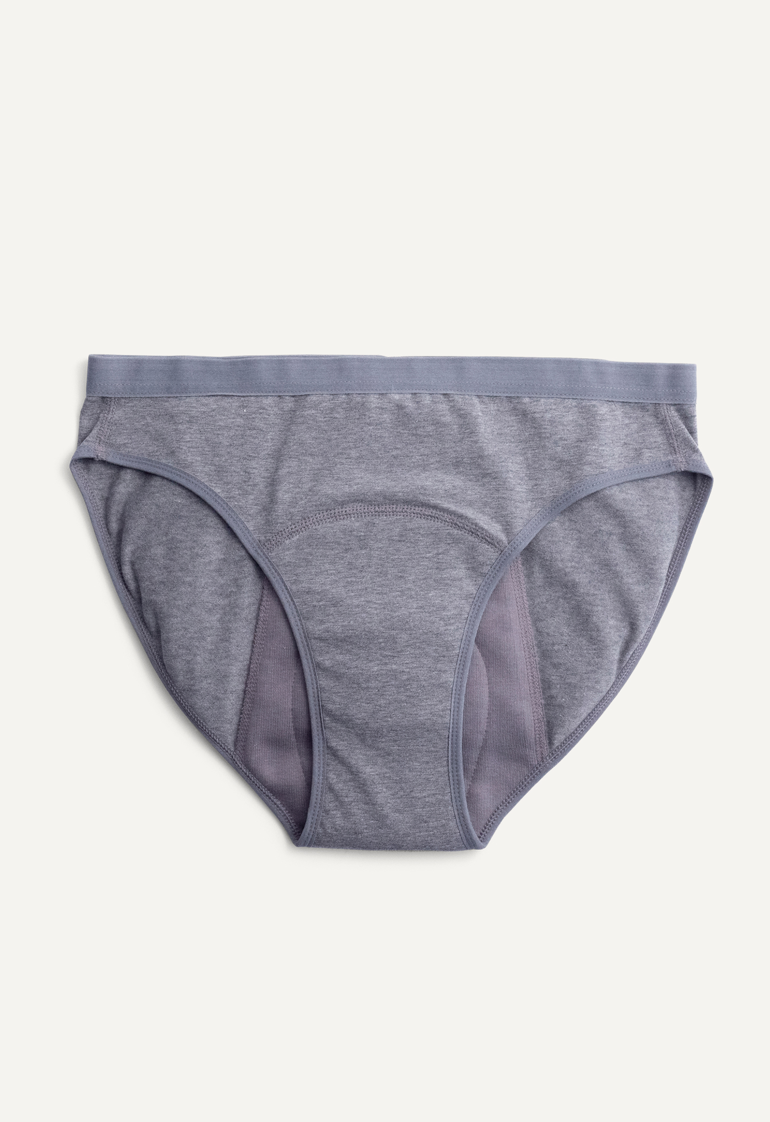 Period Underwear Bikini Heavy Flow, Grey gallery