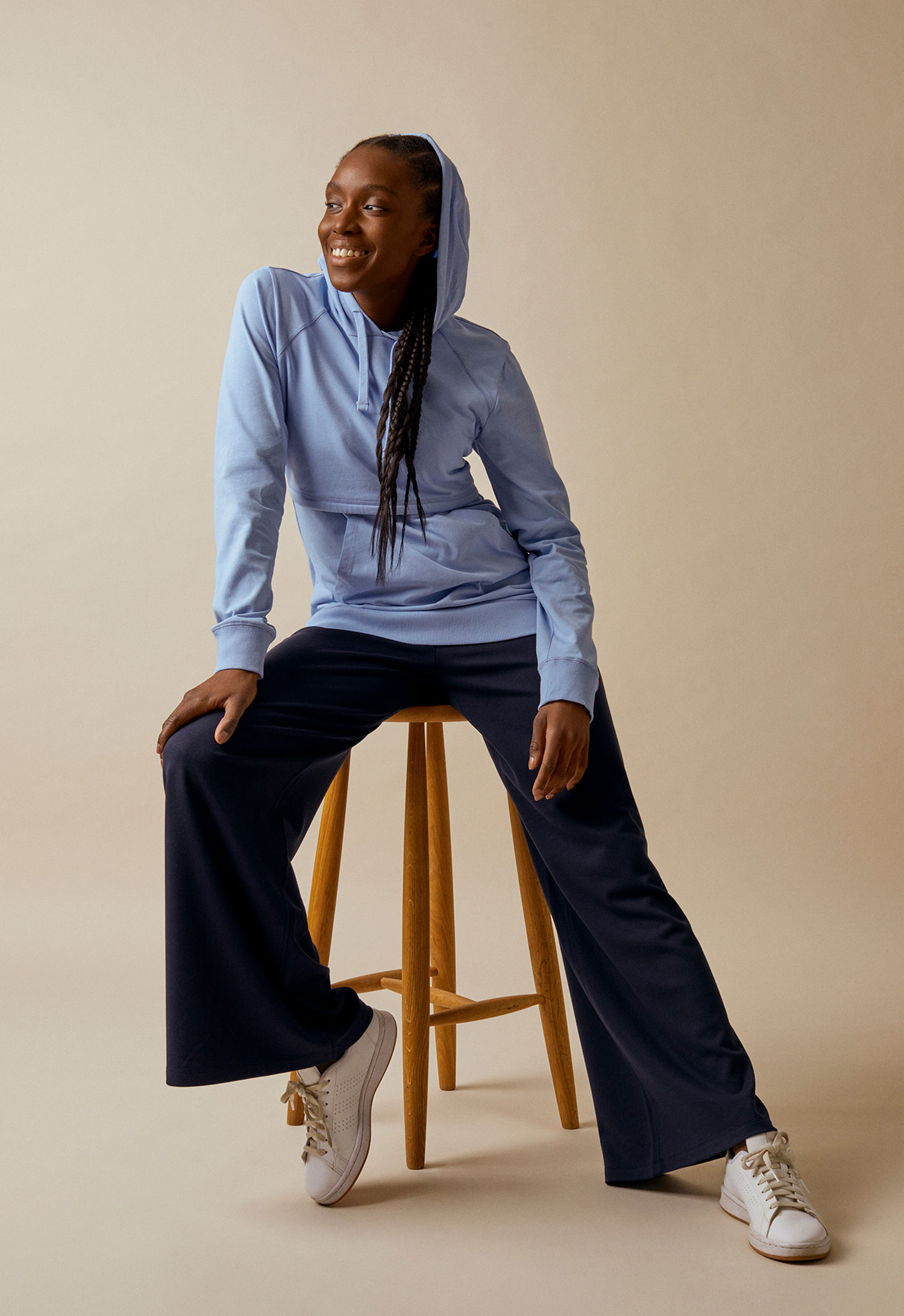 B Warmer Hoodie Nile Blue gallery