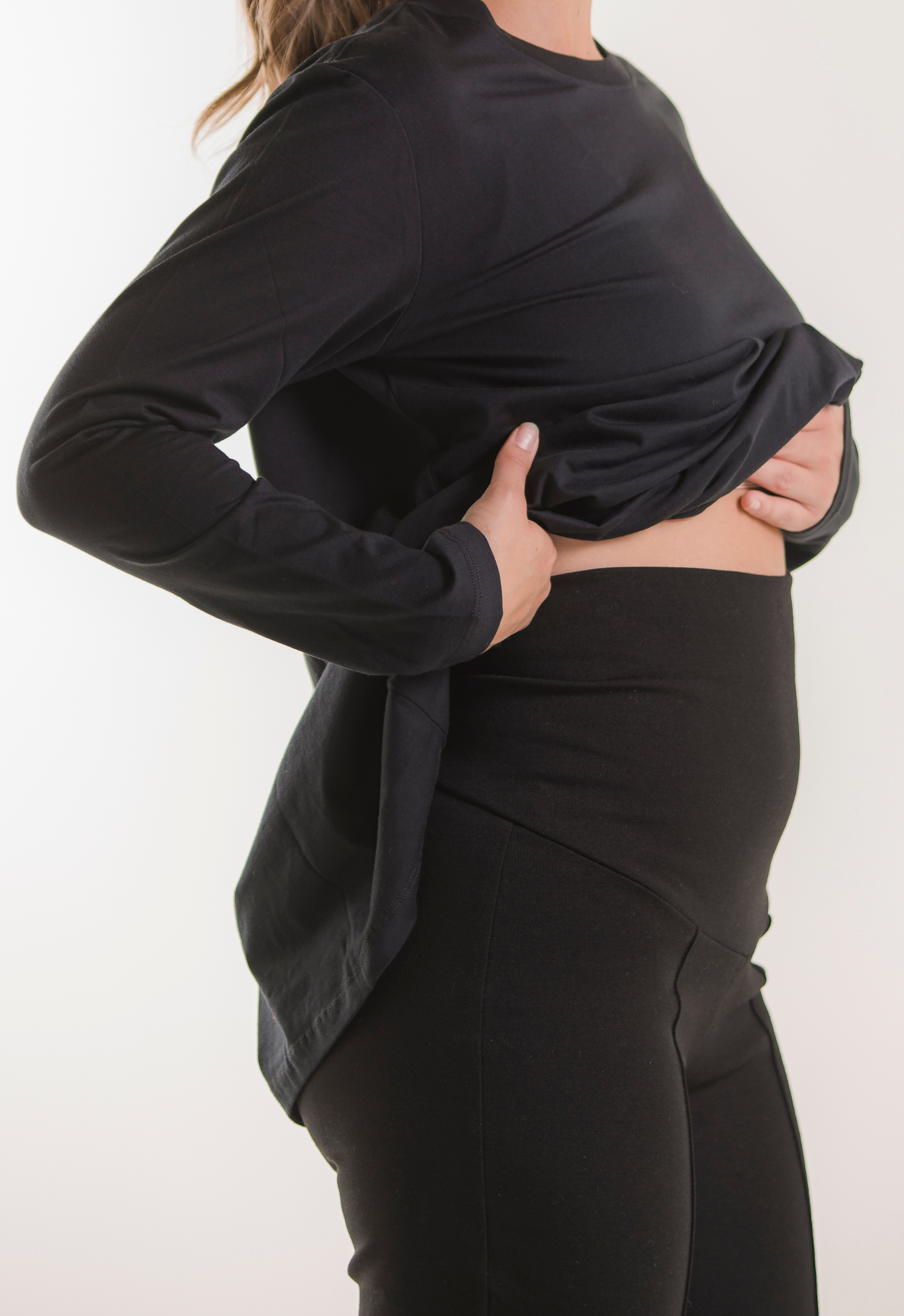 Maternity work pants - Black gallery