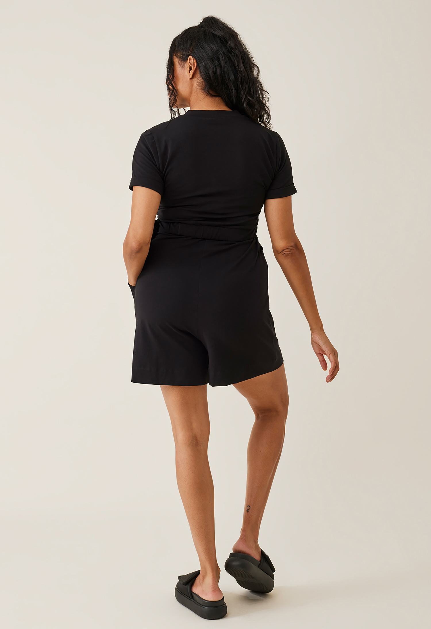 Maternity playsuit - Black gallery
