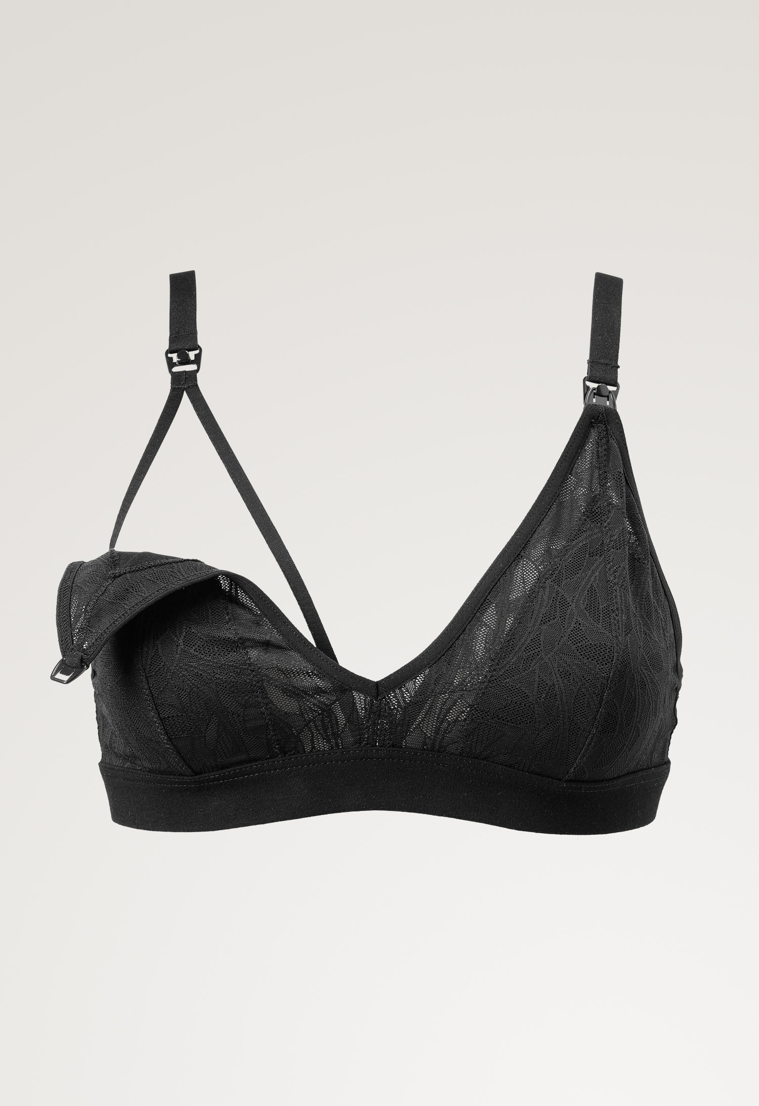 Lace nursing bra - Black gallery