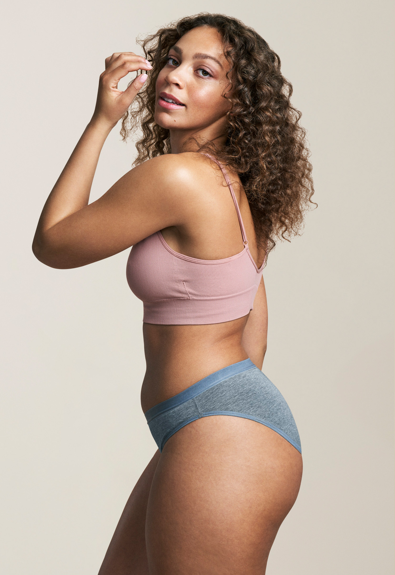 Period Underwear Bikini Heavy Flow, Grey gallery