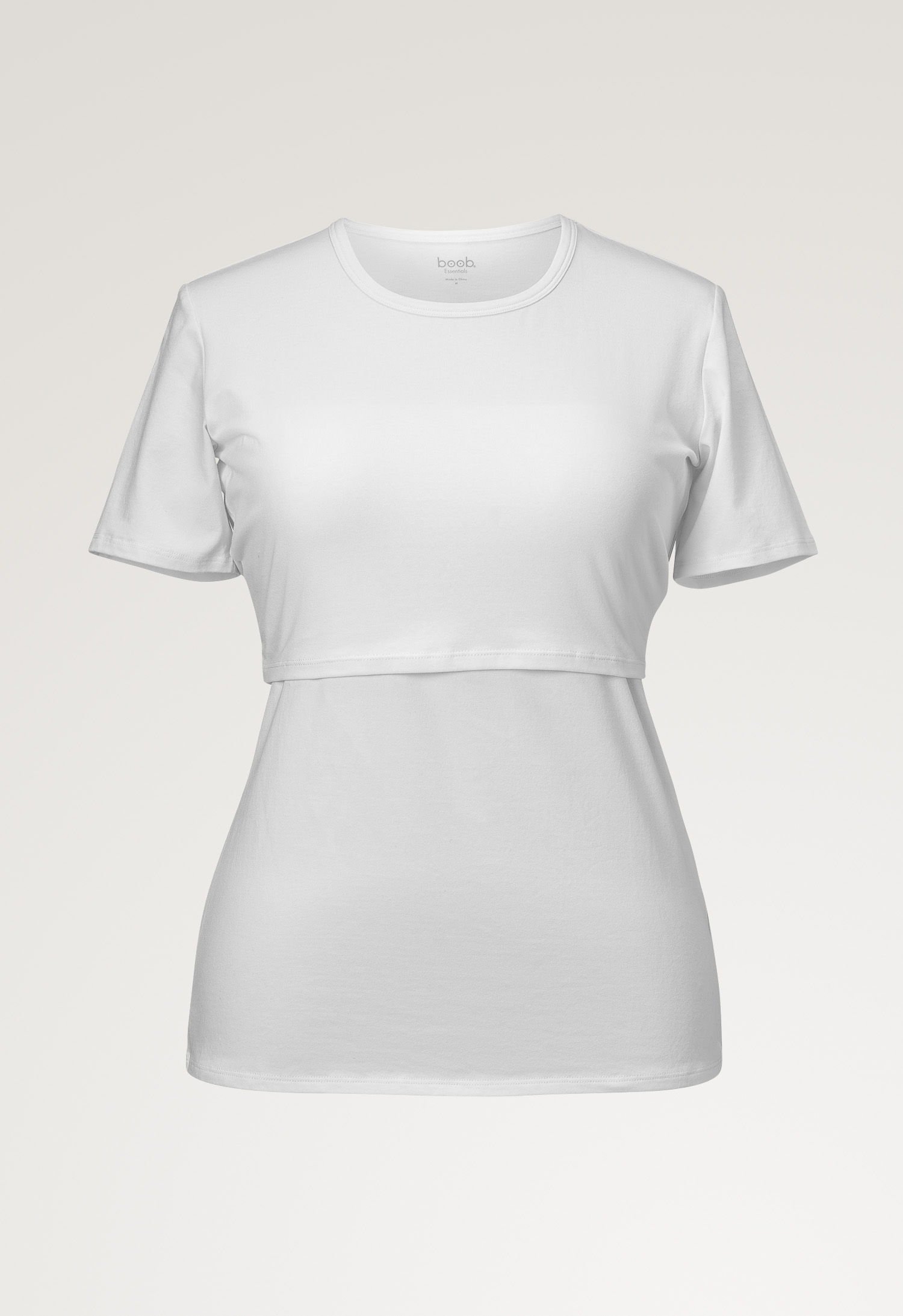 Essential nursing top short sleeve - White gallery