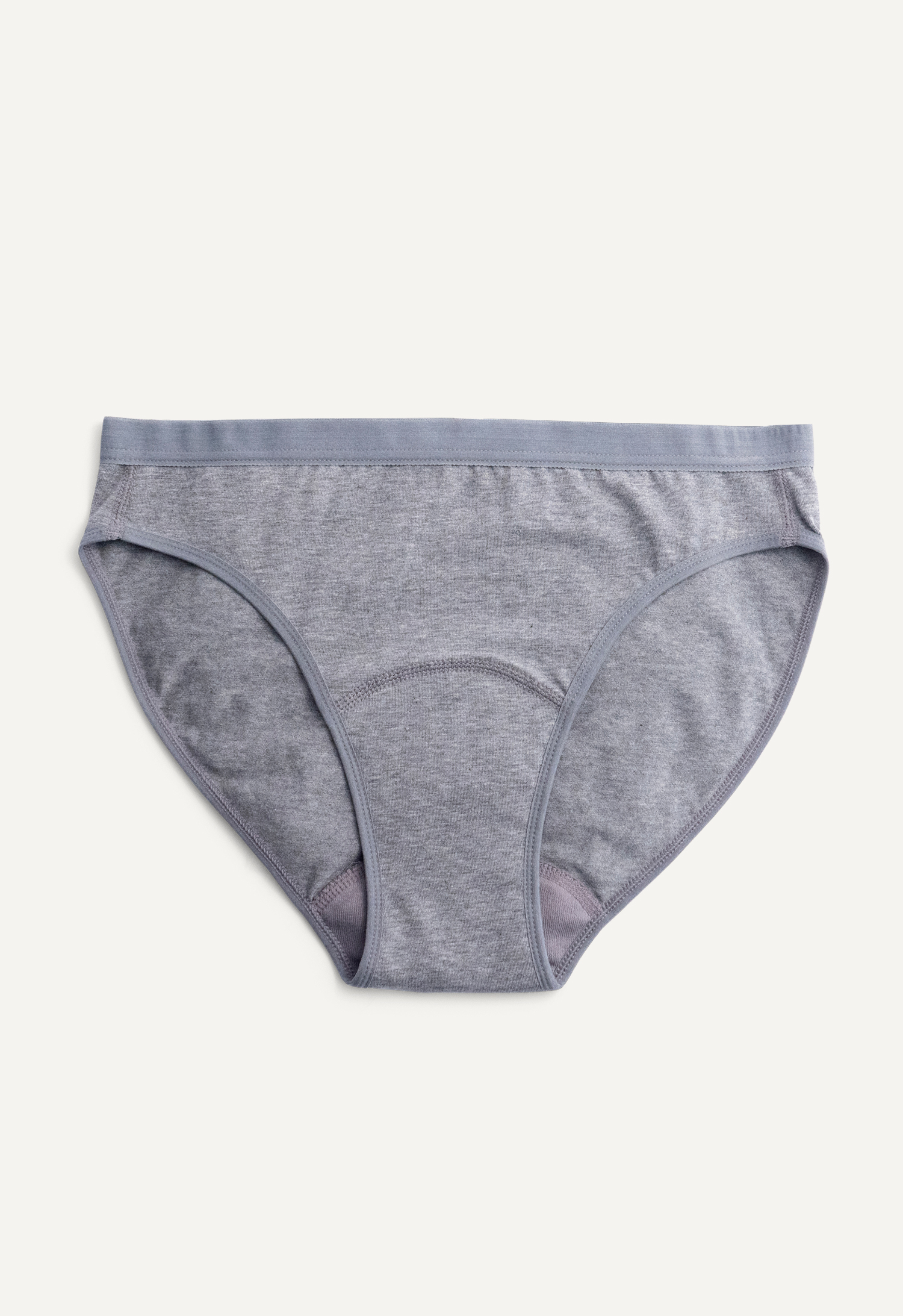 Period Underwear Bikini Light Flow, Grey gallery