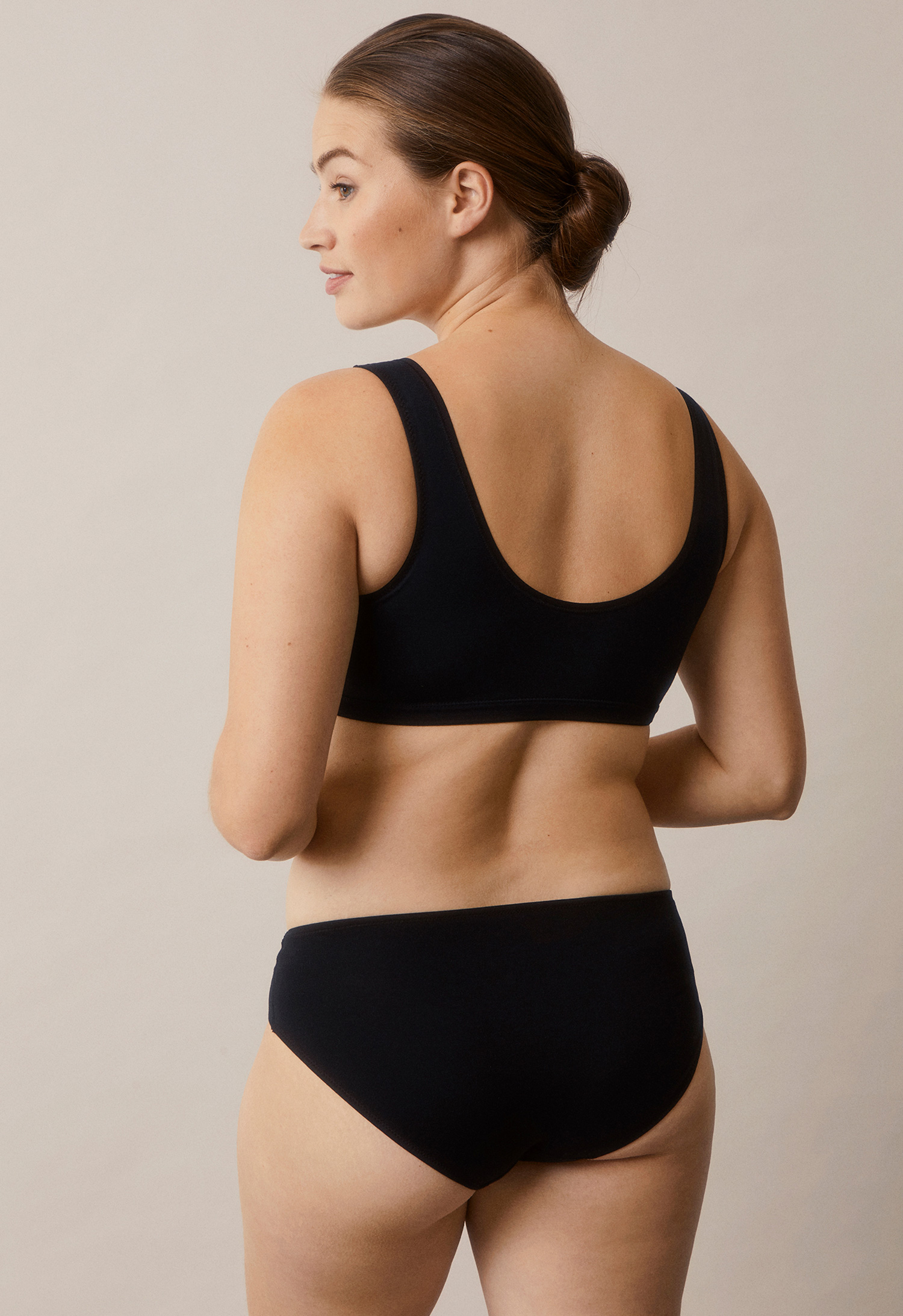 Low waist maternity panties - Black gallery