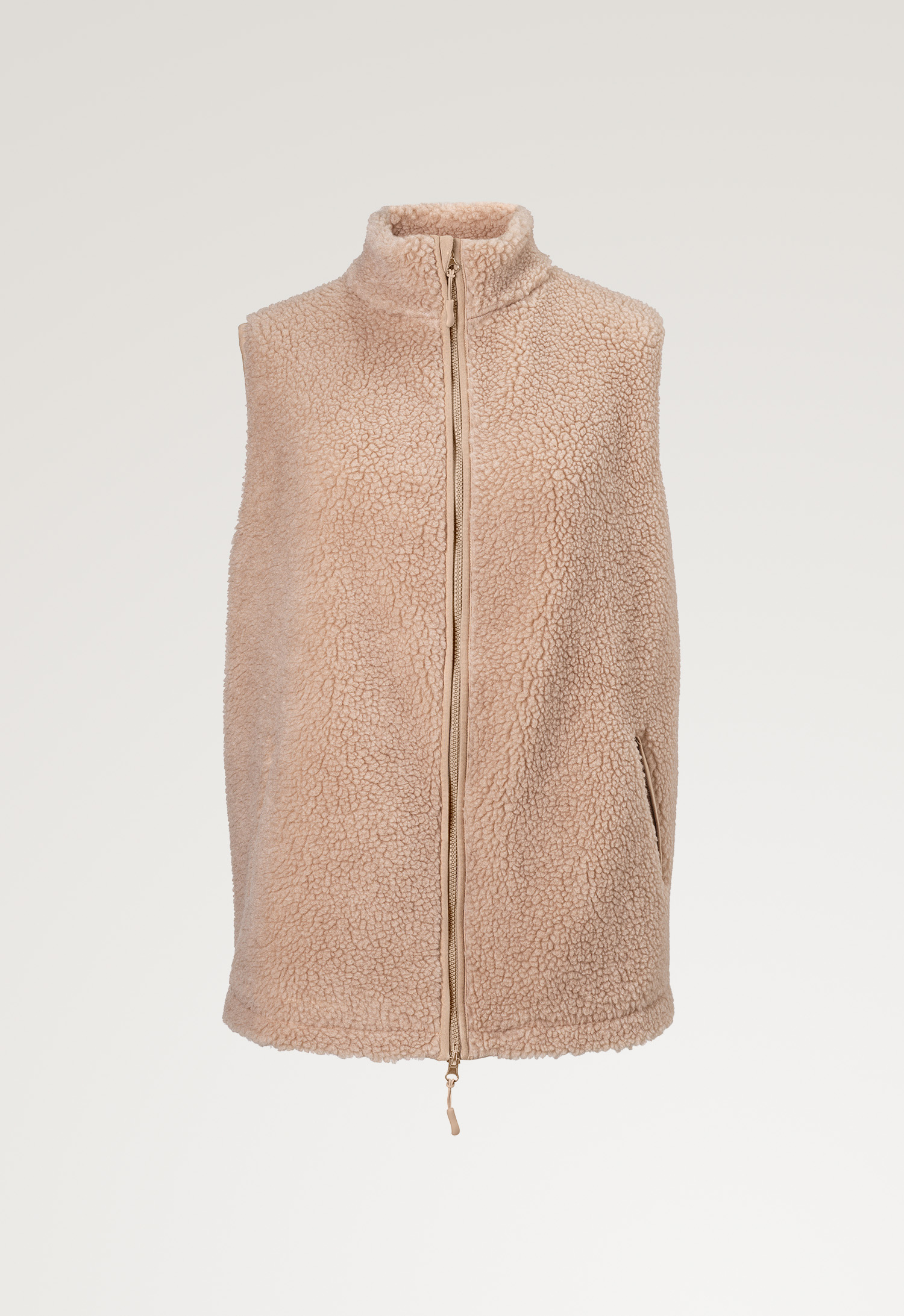 Pile fleece vest - Beige gallery