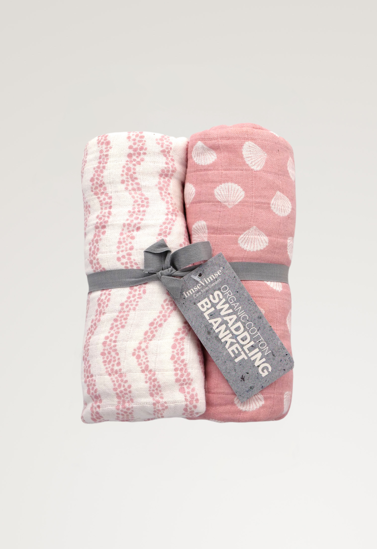 Muslin Square - Pink Shell/Stone