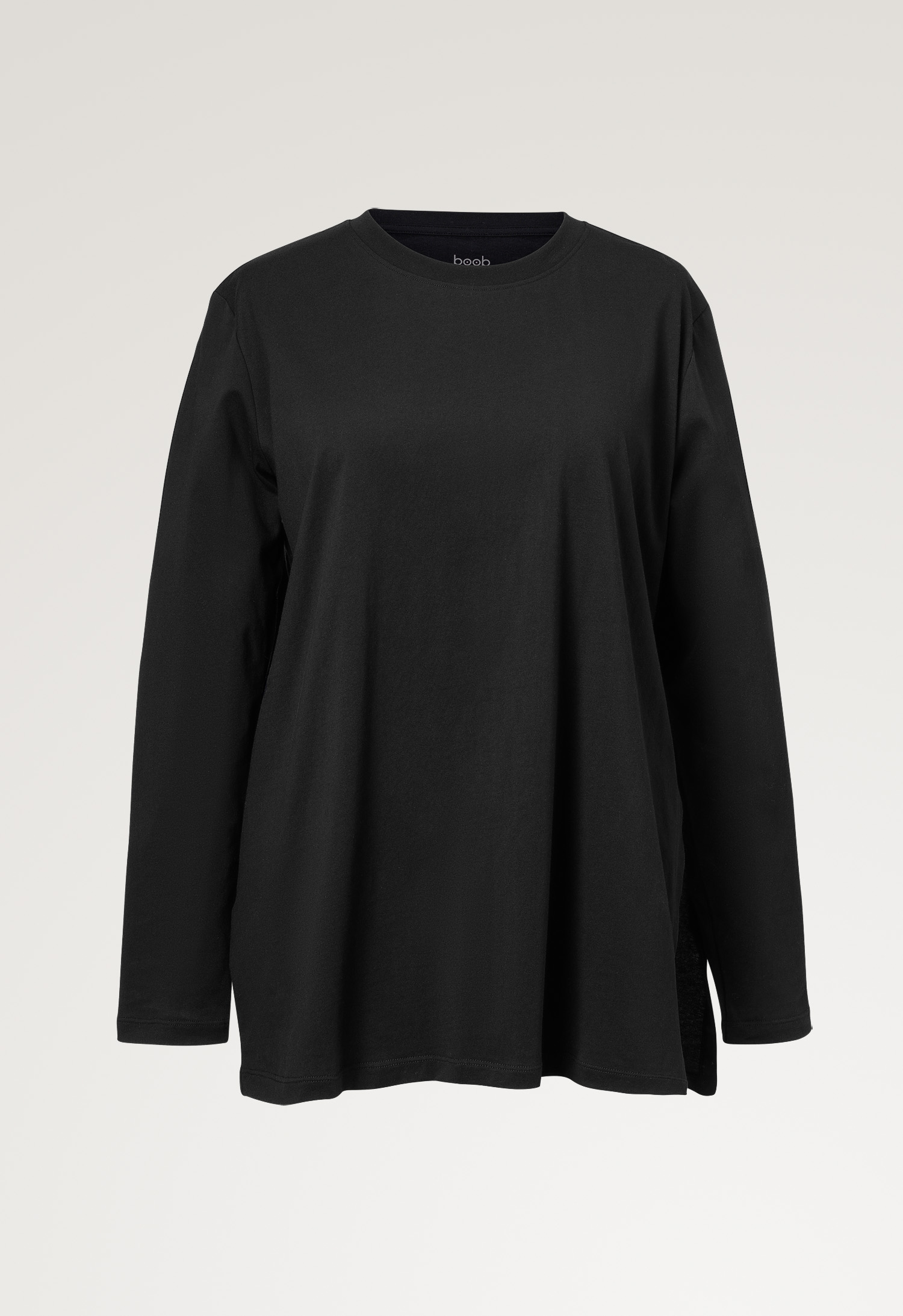 Long-sleeved maternity t-shirt - Black gallery