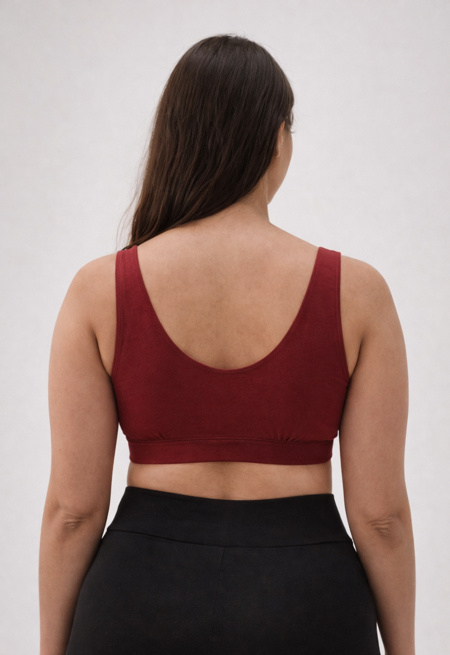 Soft nursing bra 34D - 48DDD-E - Dark red gallery