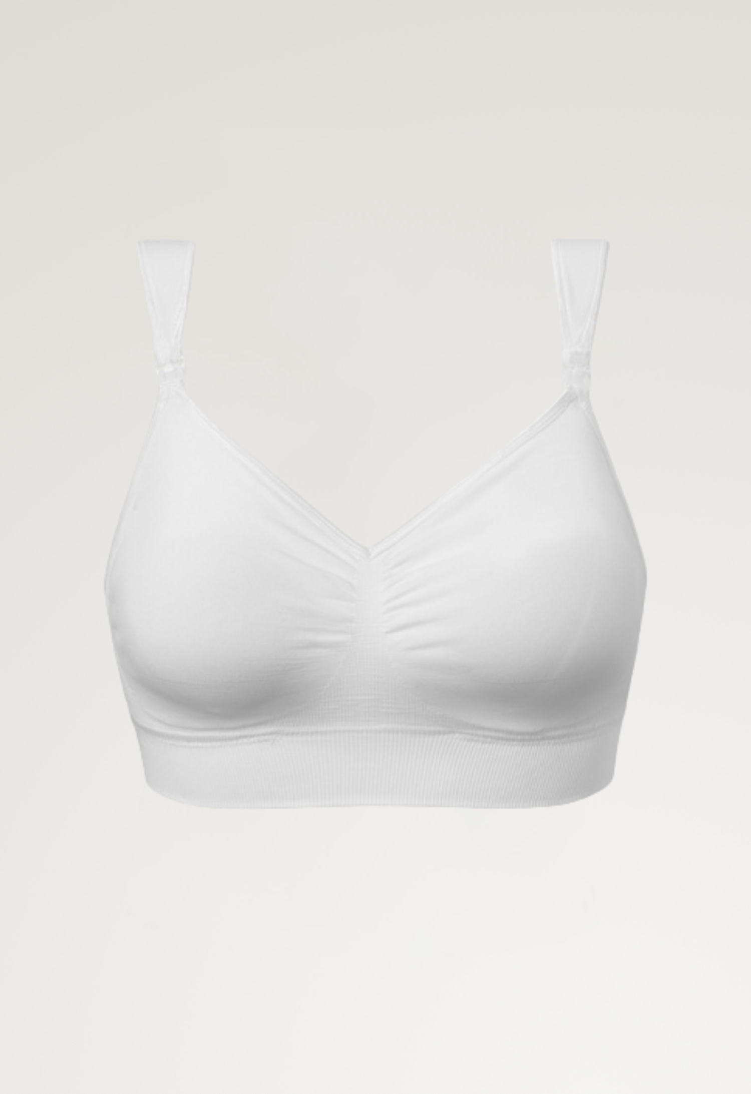 Firm wireless nursing bra 28D - 40G - White gallery